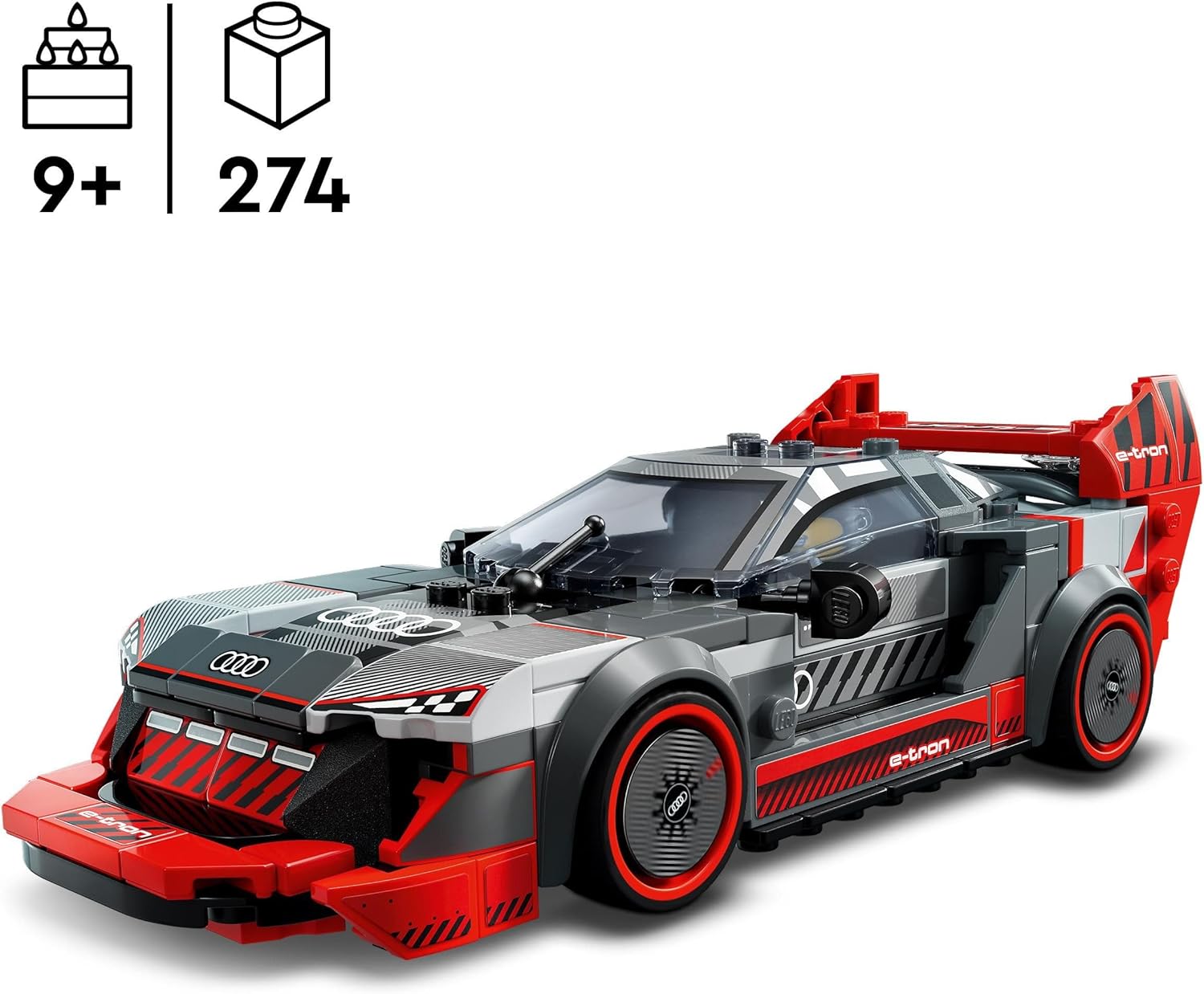 Lego Speed Champions Auto da Corsa Audi S1 E-Tron Quattro - immagine 2