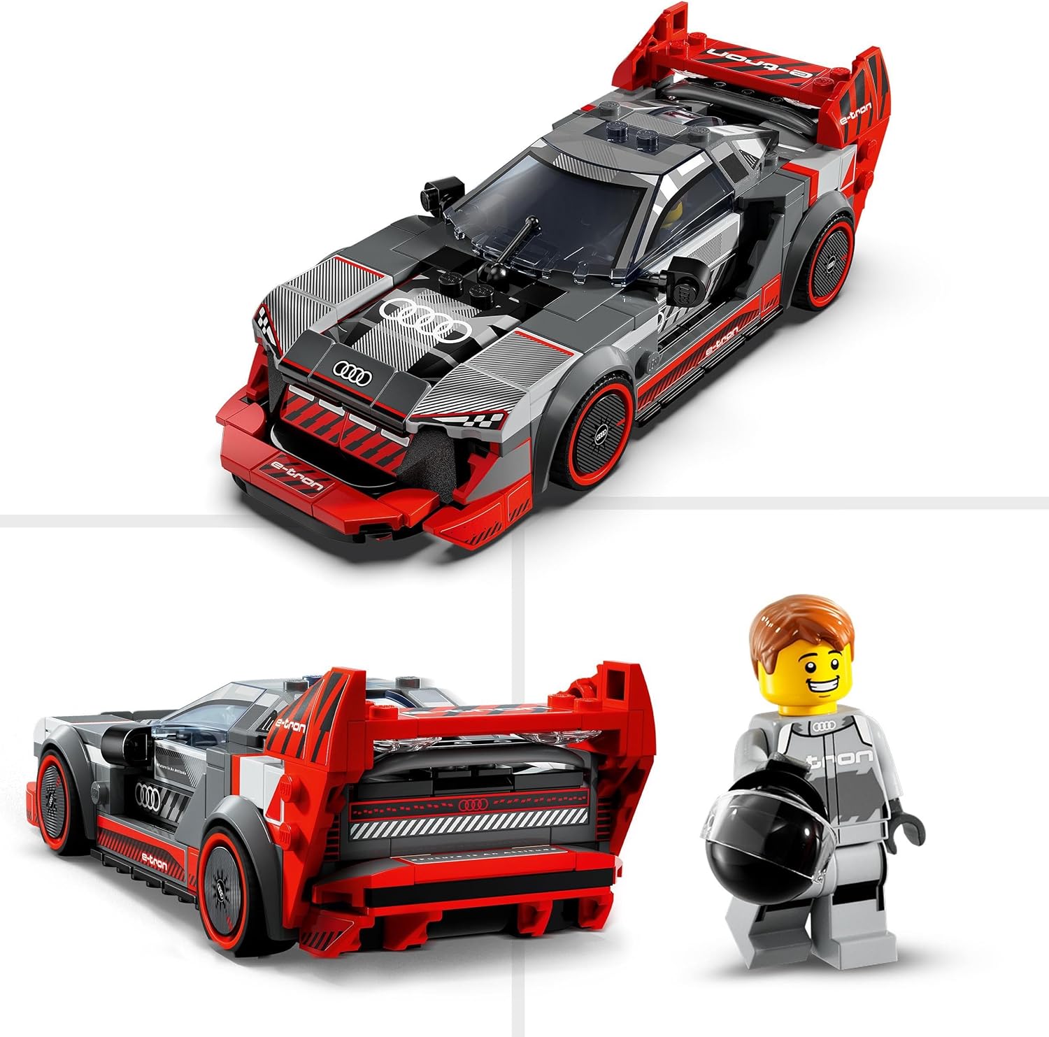 Lego Speed Champions Auto da Corsa Audi S1 E-Tron Quattro - immagine 3