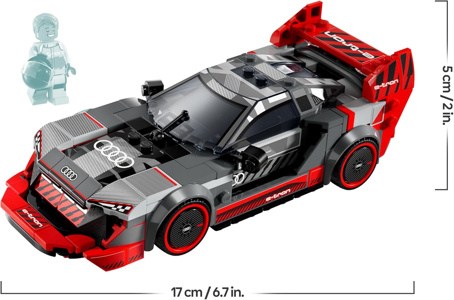 Lego Speed Champions Auto da Corsa Audi S1 E-Tron Quattro - immagine 6