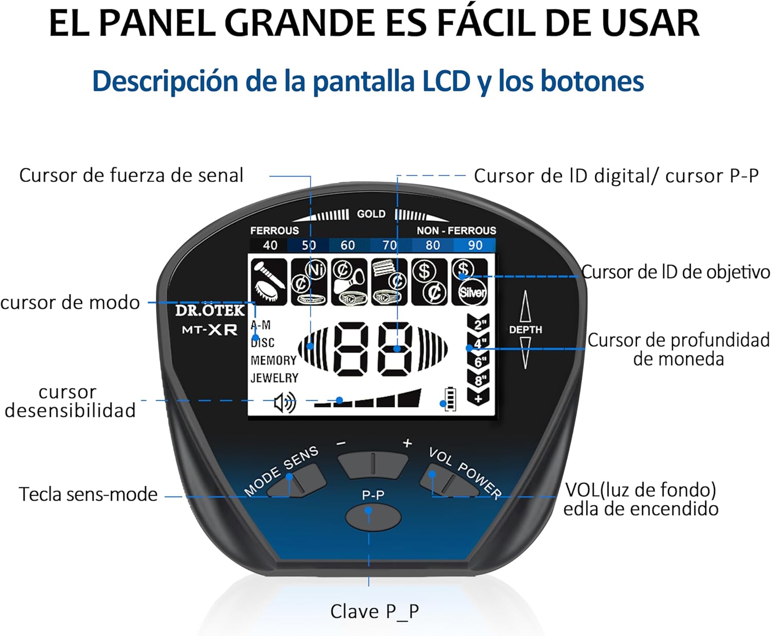 Dr.ötek Metal Detector Professionale IP68 - immagine 2