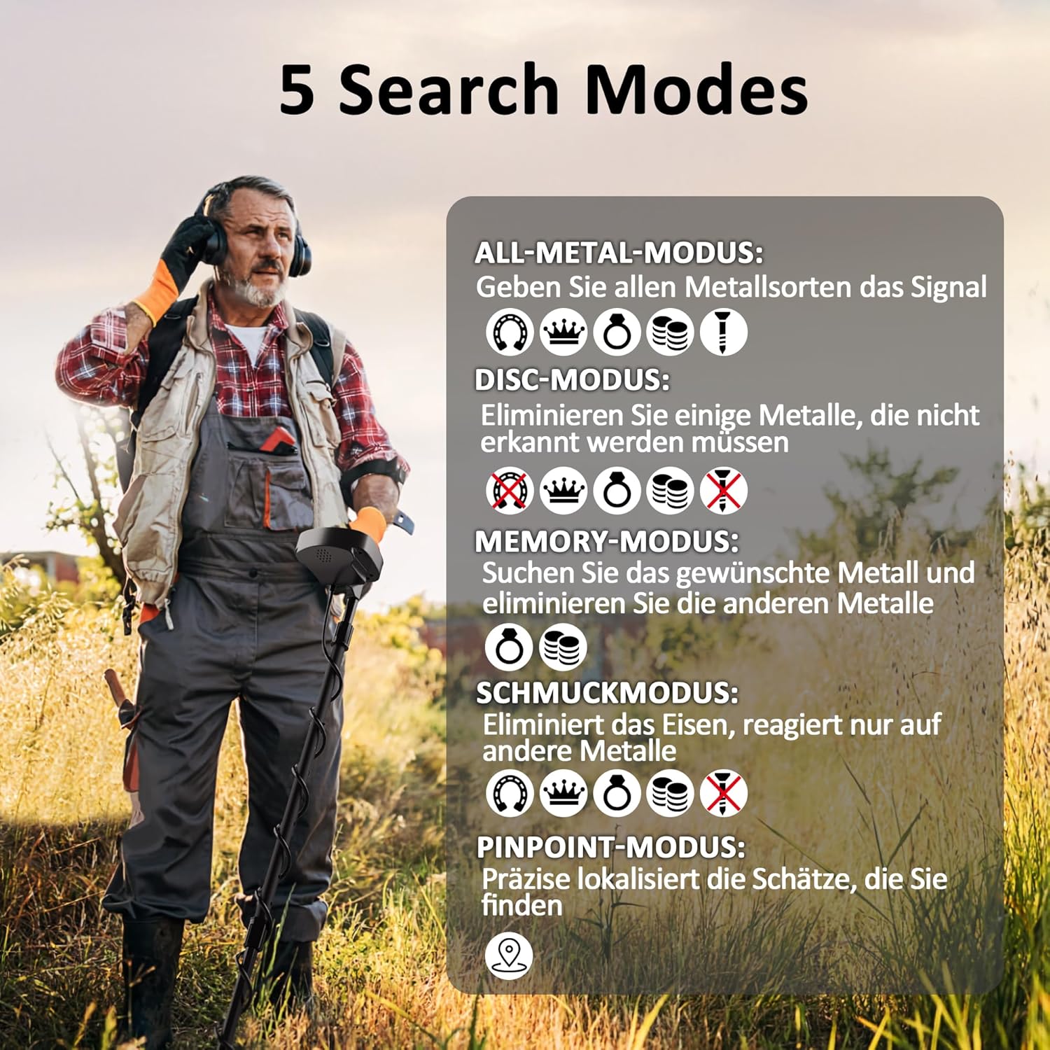 Dr.ötek Metal Detector Professionale IP68 - immagine 4