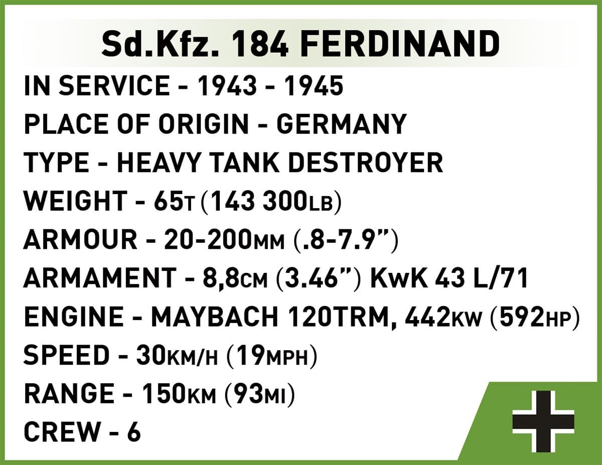 COBI Sd.Kfz.184 FERDINAND - immagine 11