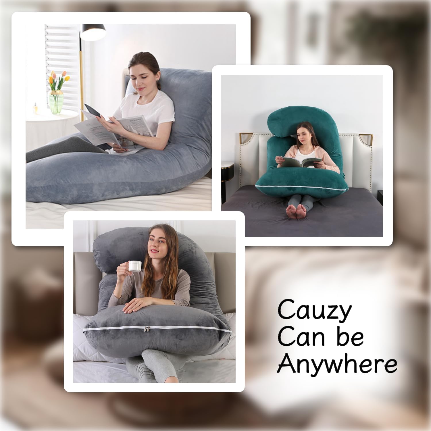 Allopera Cuscino Gravidanza 145 cm in Velluto - immagine 7