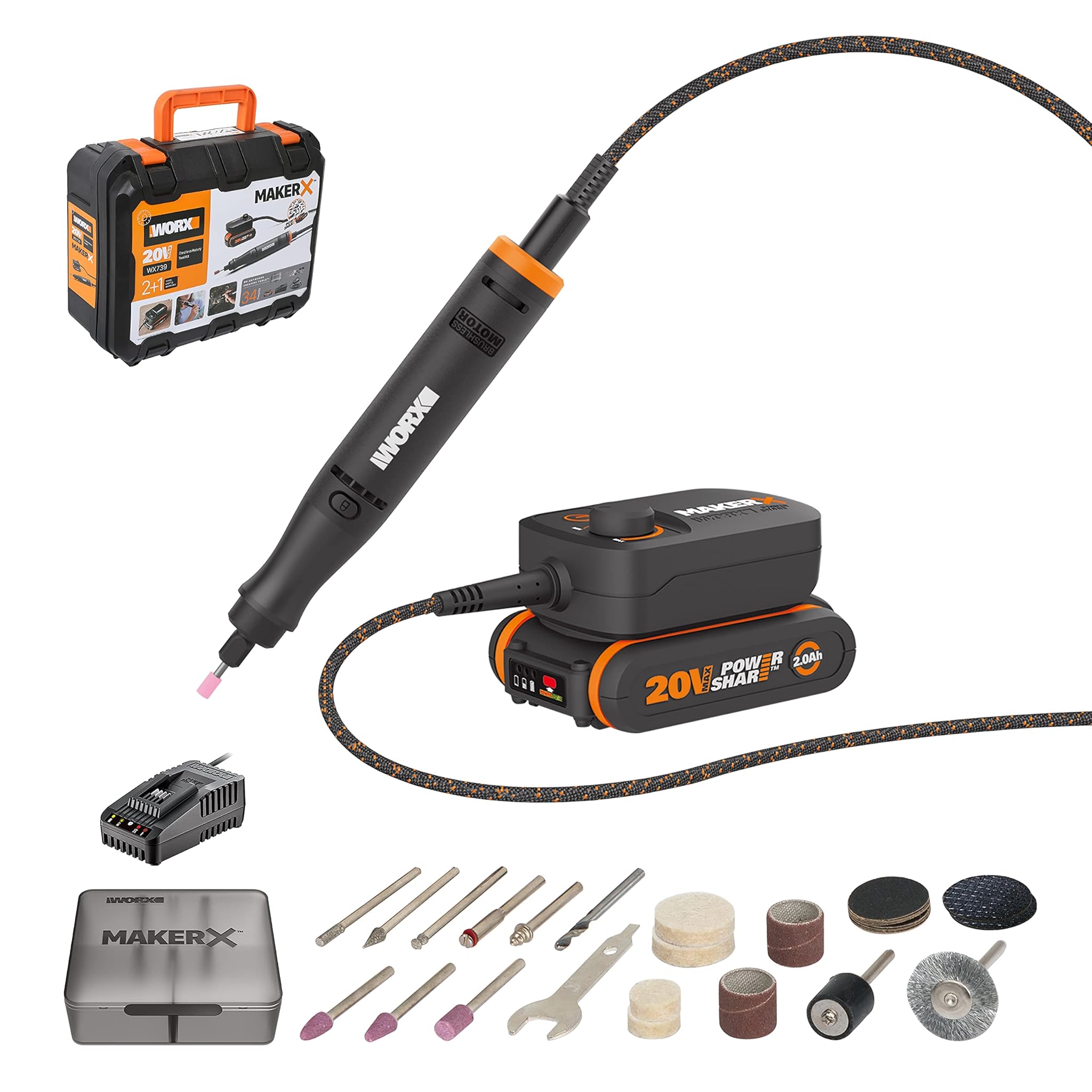 Worx MakerX Utensile Rotante 18V(20V MAX)