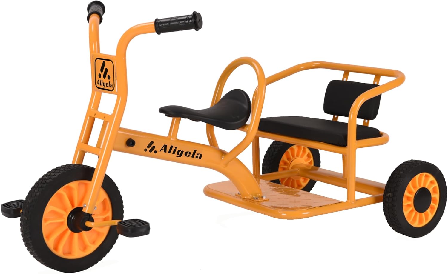 Triciclo Prescolare per Bambini 3-7 Anni, Giallo - immagine 1