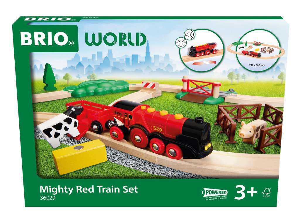 BRIO World 36029 - Set Treno Fattoria Lola Rossa