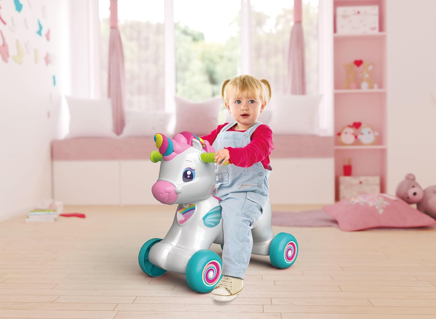 Baby Clementoni Nuvola Dolce Unicorno - Ride On 3 in 1 - immagine 6