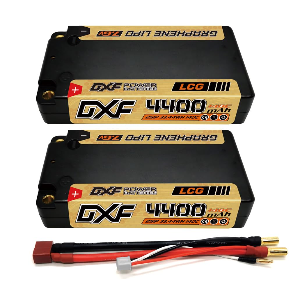 Dxf LCG RC Batteria Lipo 2S 7.6V 4400mAh 140C