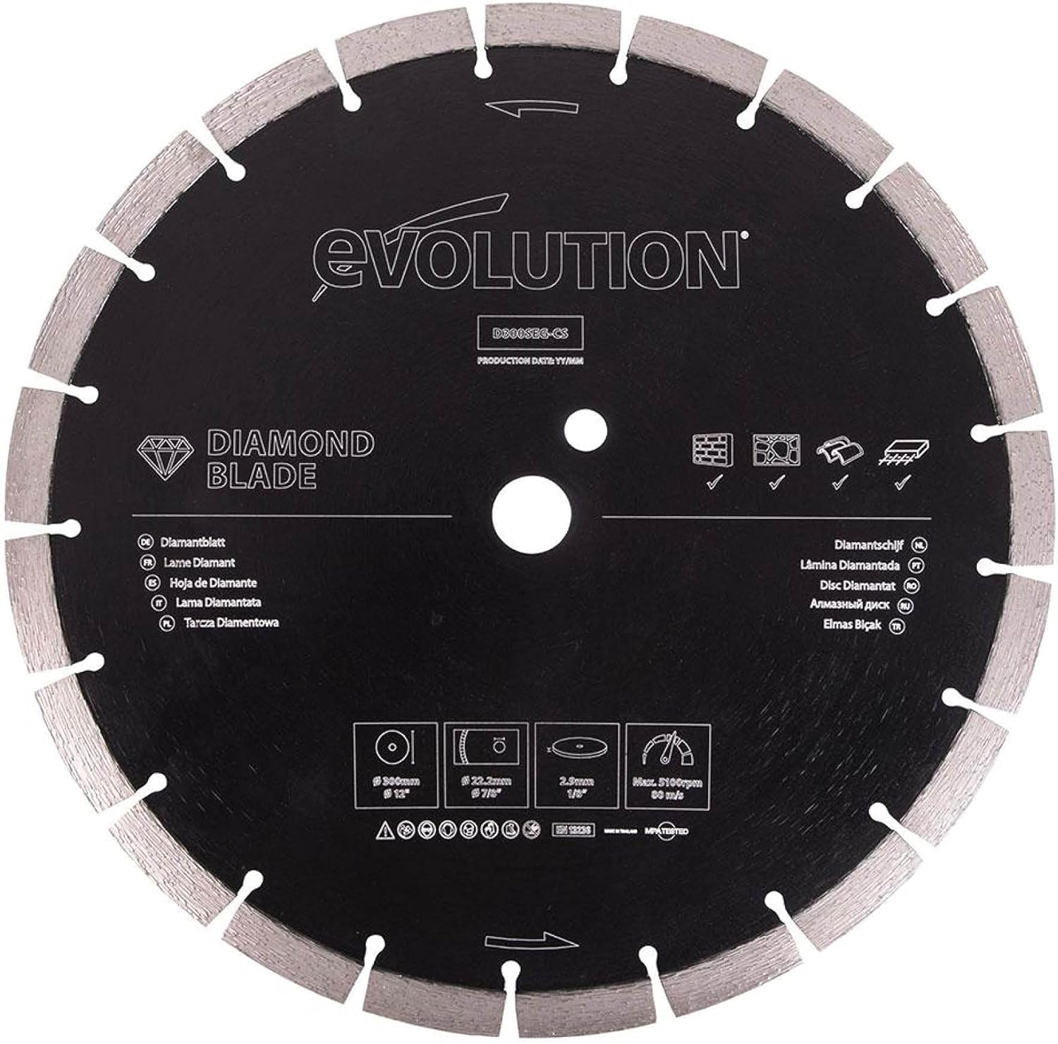 Evolution Lama Diamantata Segmentata 300mm