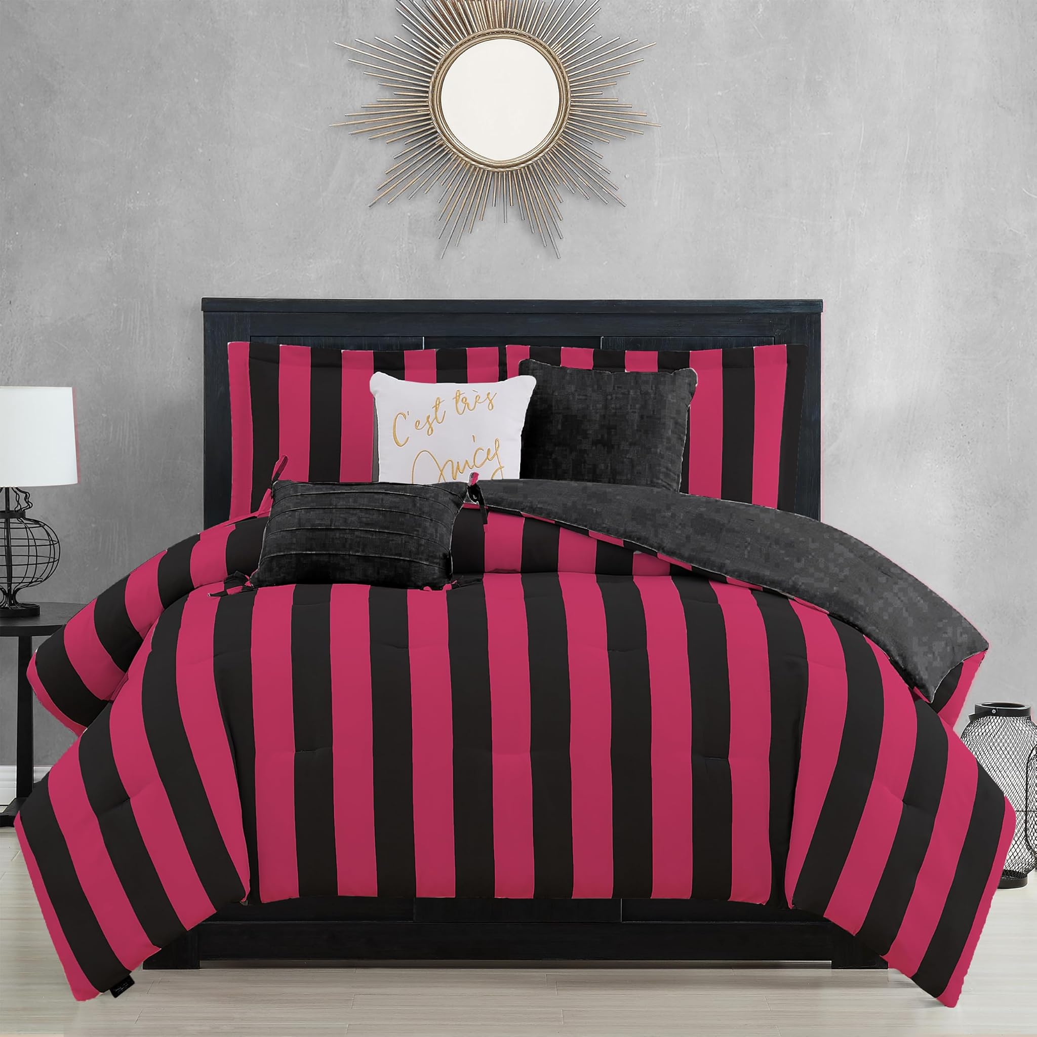Juicy Couture Cabana - Set Biancheria Letto Matrimoniale 6 Pezzi