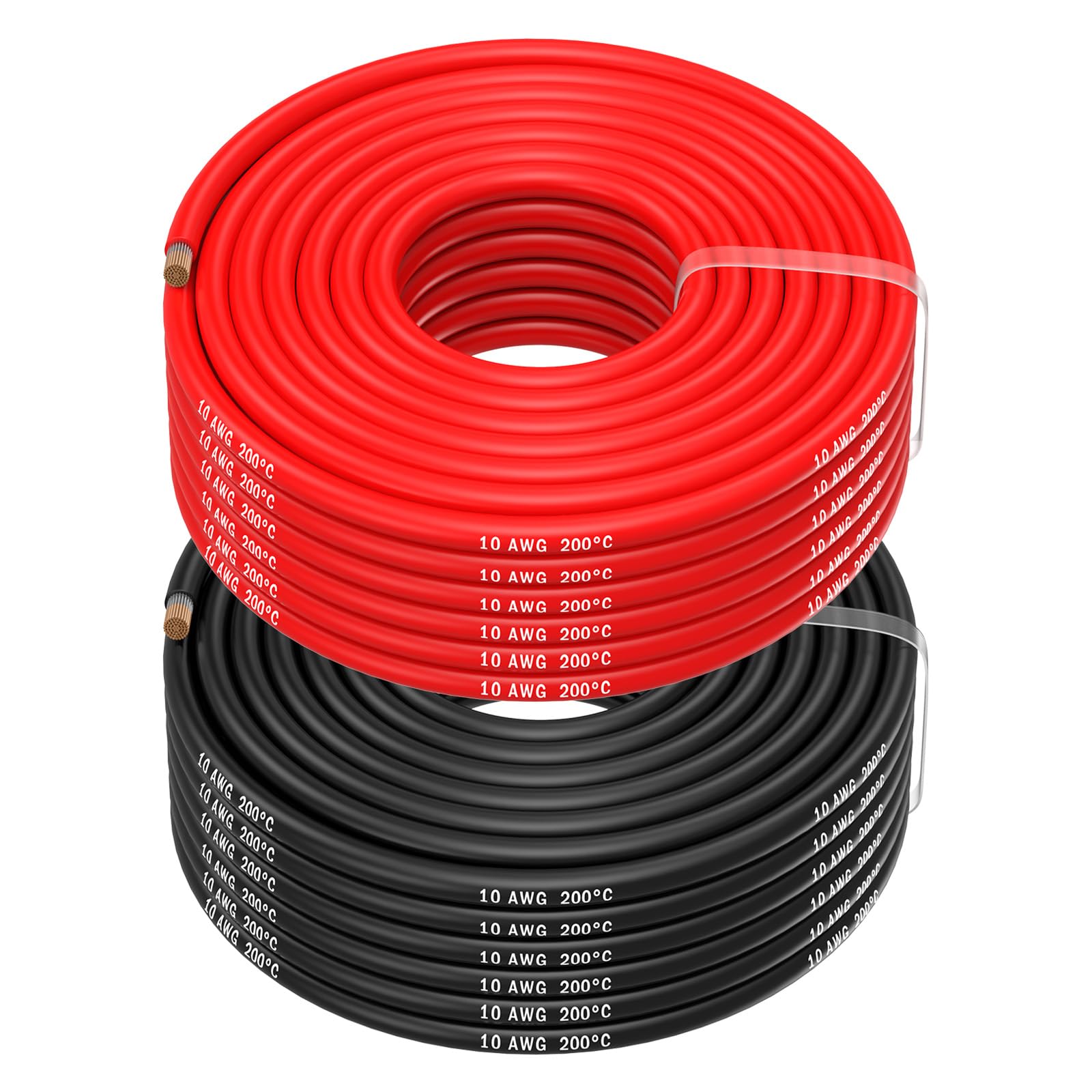 Mmobiel Cavo Elettrico Silicone 10 AWG (5,26 mm²)