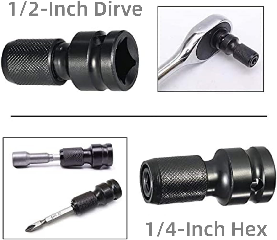 Adattatori da Quadrello 1/2” a Esagonale 1/4” (2 pz) - immagine 6