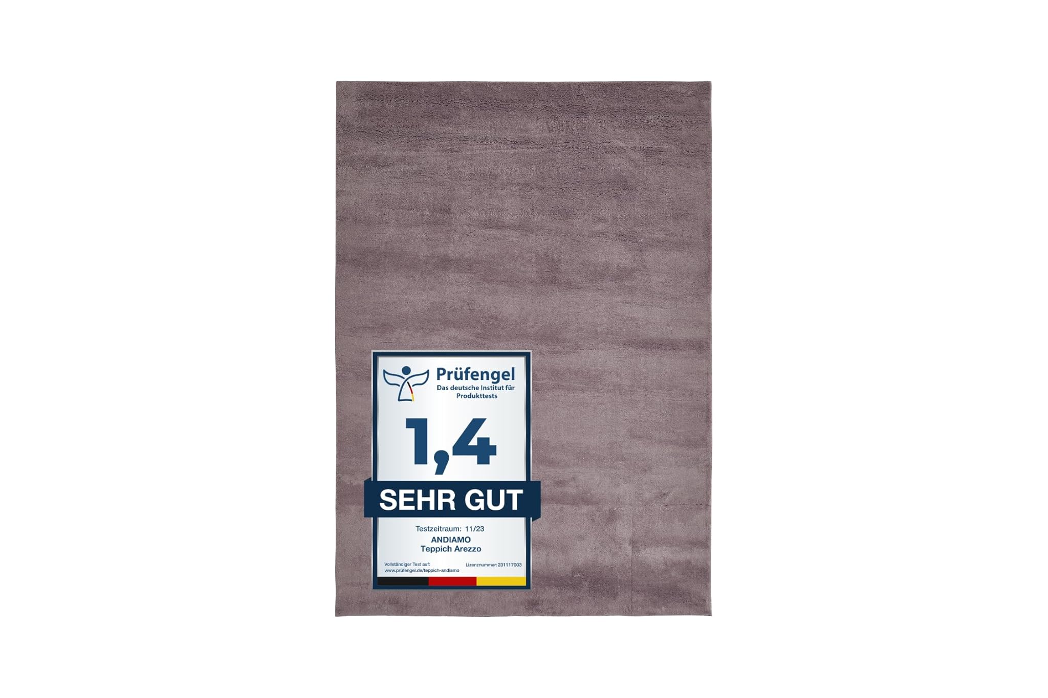 Andiamo Tappeto Arezzo Lavabile 160x230cm, Lavanda