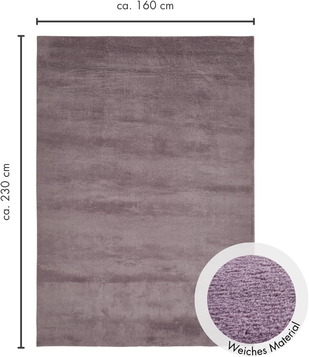 Andiamo Tappeto Arezzo Lavabile 160x230cm, Lavanda - immagine 3