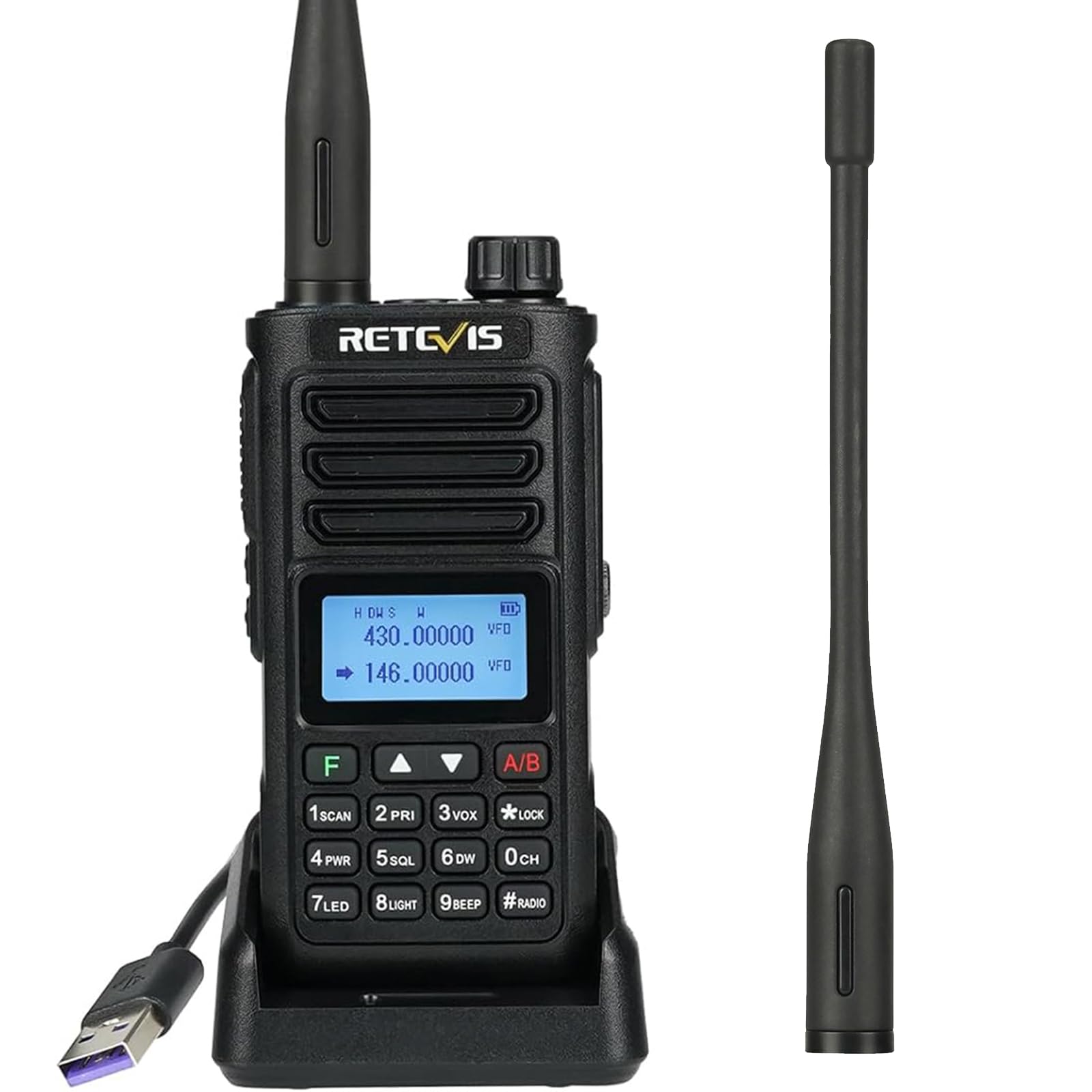 Retevis RA89 Ham Radio - Walkie-Talkie Dual Band IP68