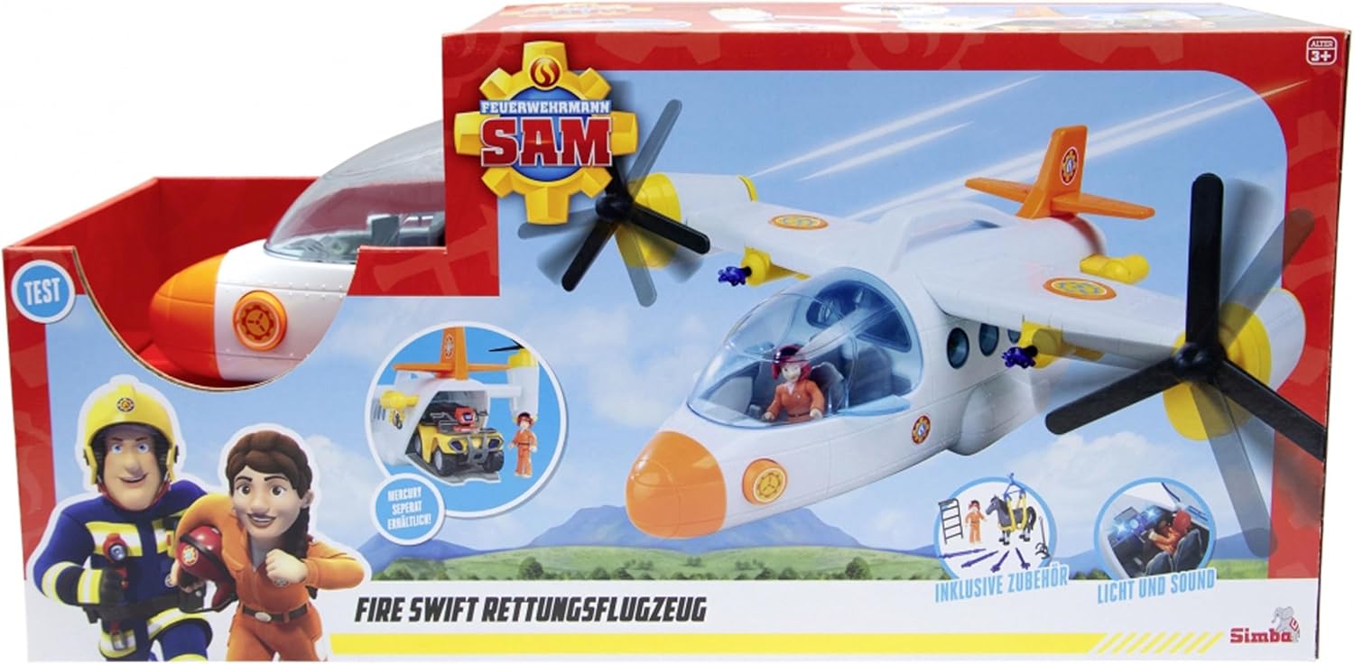 Simba Sam - Aereo di salvataggio Fire Swift 42cm - immagine 7