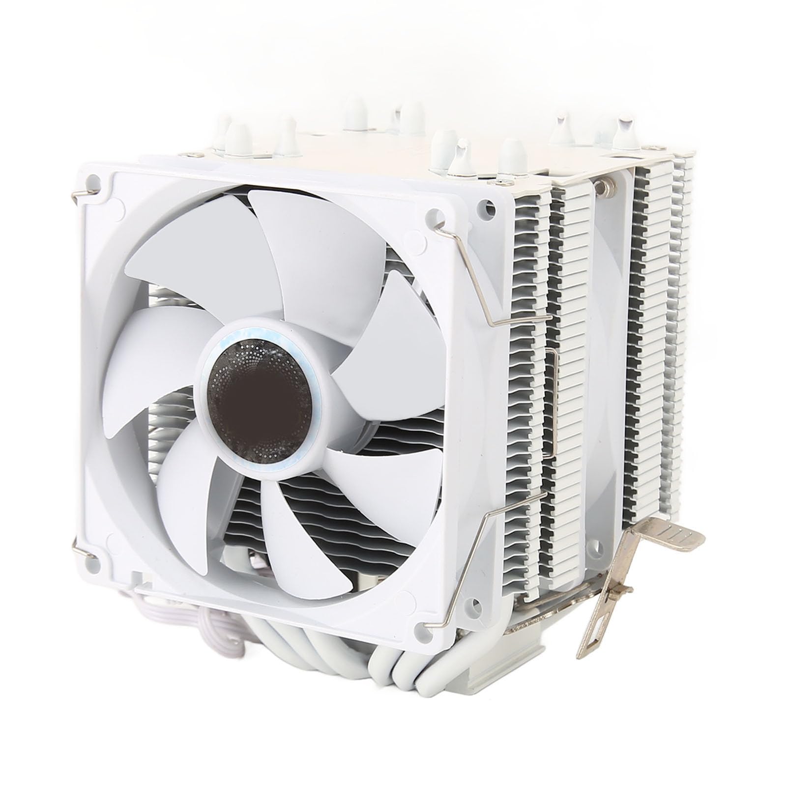Dissipatore CPU 9CM Dual Tower 6 Heat Pipes Bianco
