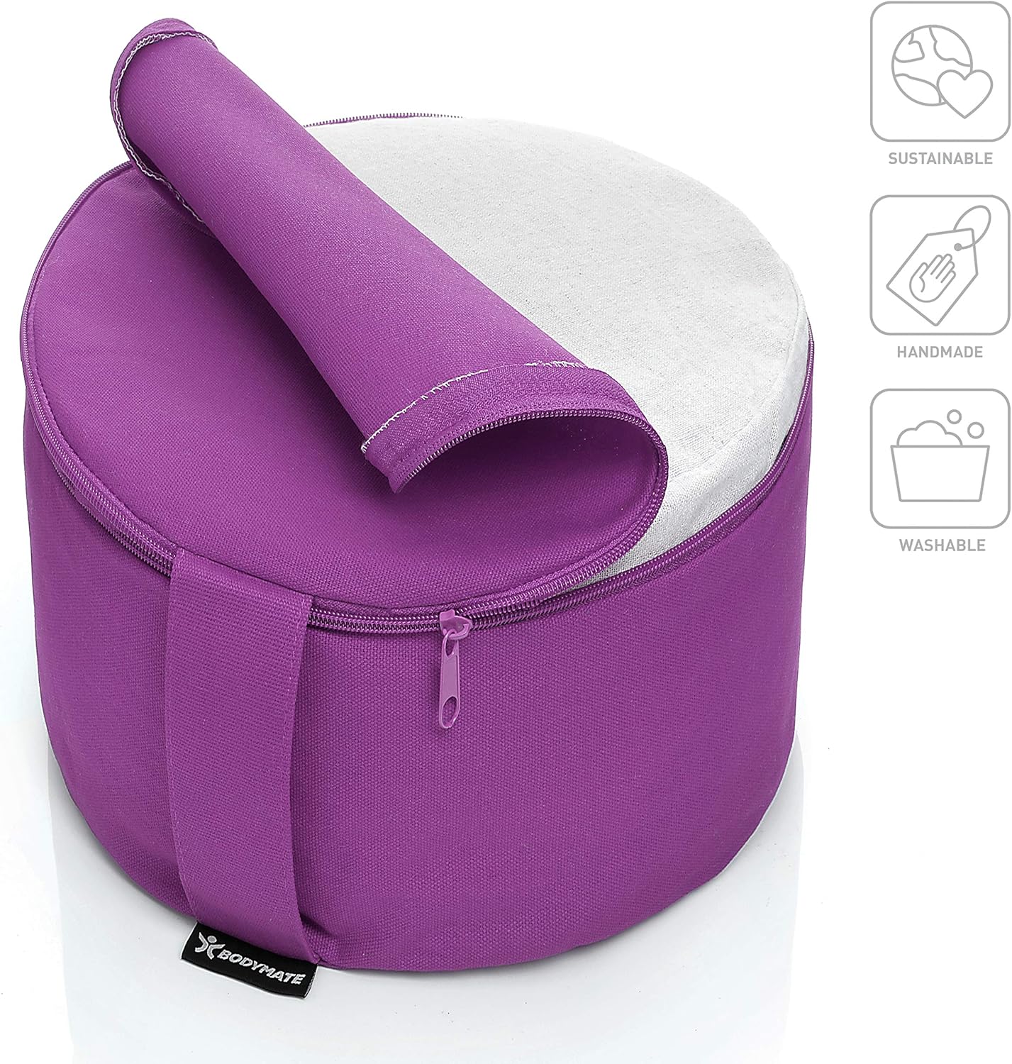 Bodymate Cuscino Yoga Rotondo Extra Alto 20cm - immagine 2