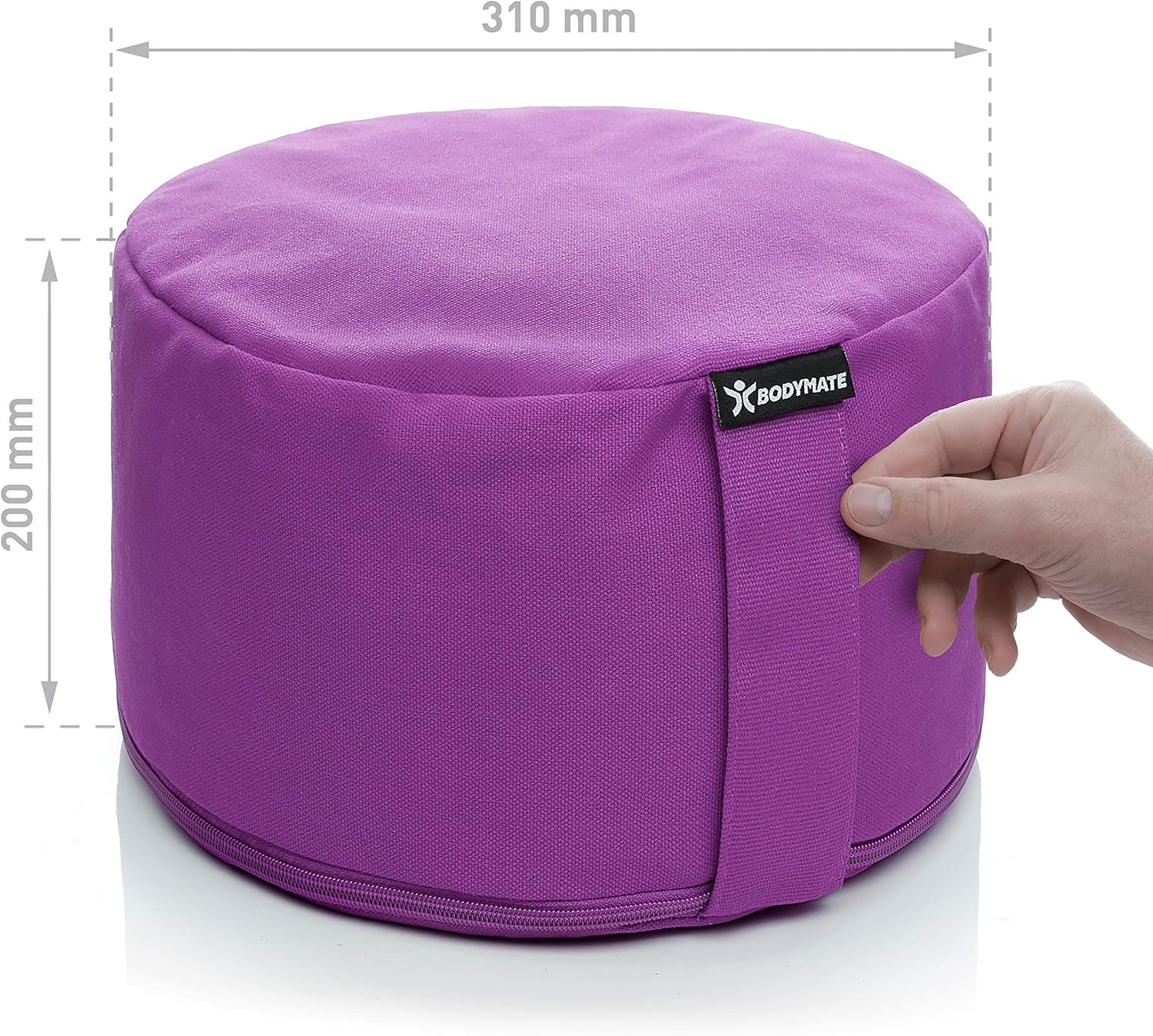 Bodymate Cuscino Yoga Rotondo Extra Alto 20cm - immagine 3