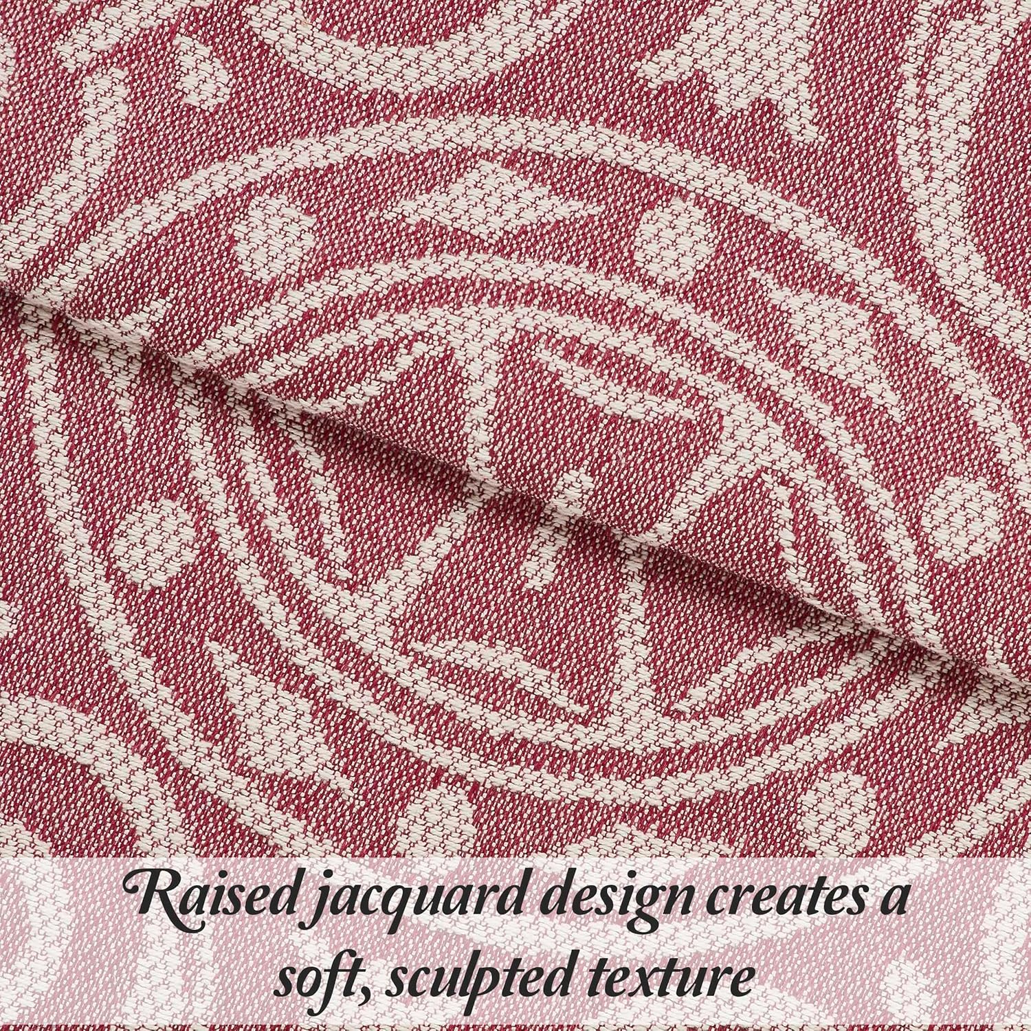 Superior Copriletto, Cotone, Ada Berry Red, King - immagine 6