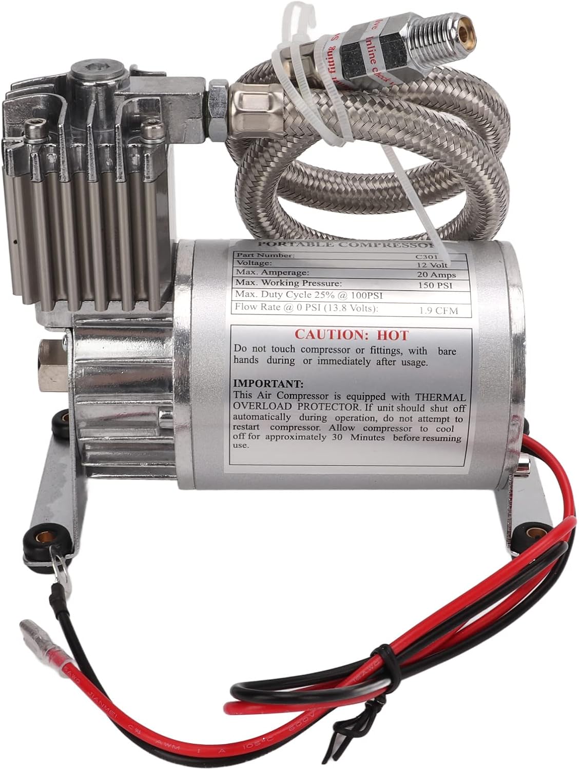 Compressore D'aria 20A 150 PSI per Veicoli 12V - immagine 1