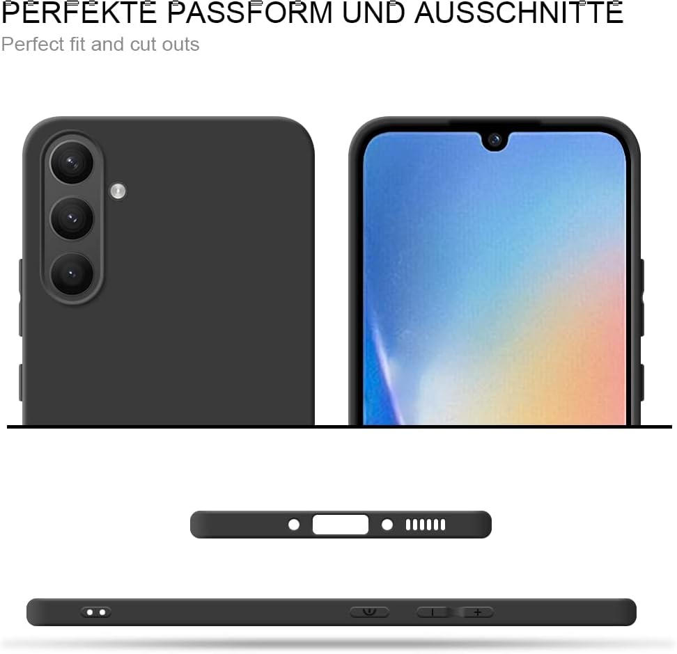 HSP Cover per Samsung Galaxy A34 5G in Silicone TPU, Nero - immagine 4