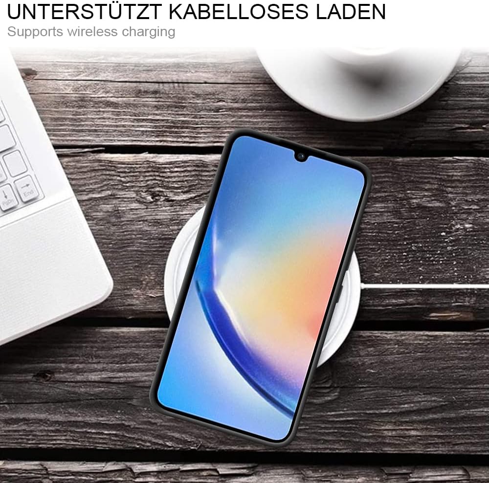 HSP Cover per Samsung Galaxy A34 5G in Silicone TPU, Nero - immagine 7