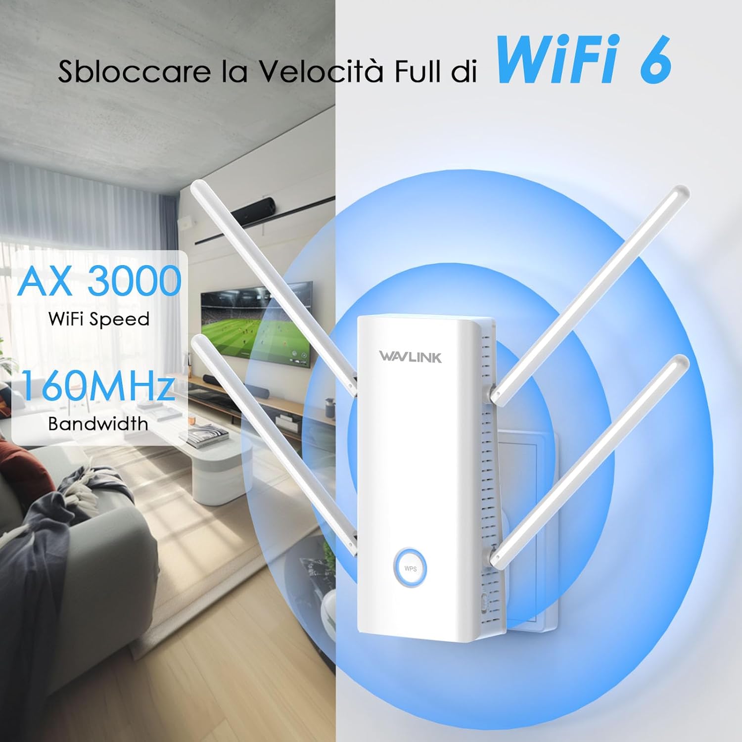 Wavlink AX3000 - Wi-Fi 6 Range Extender Dual Band - immagine 2