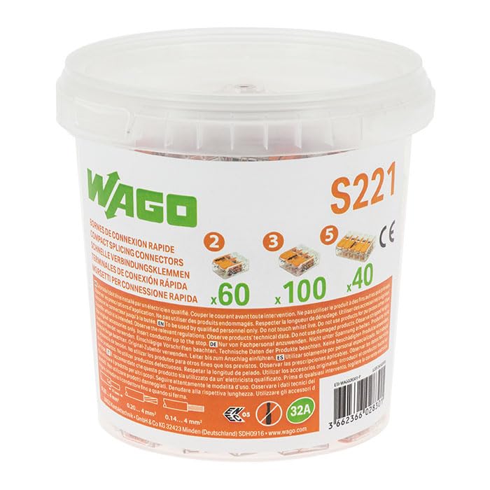 WAGO S221 200 Morsetti Connessione Rapida