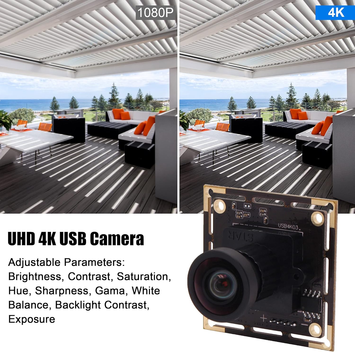Svpro Modulo Fotocamera 4K USB Grandangolare - immagine 5