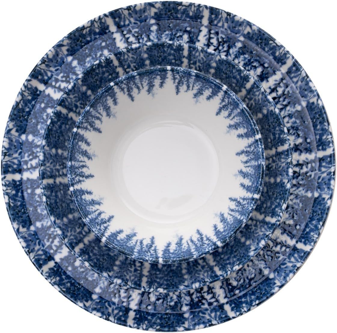 Set 18 pezzi 100% porcelain, blu e bianco - immagine 6