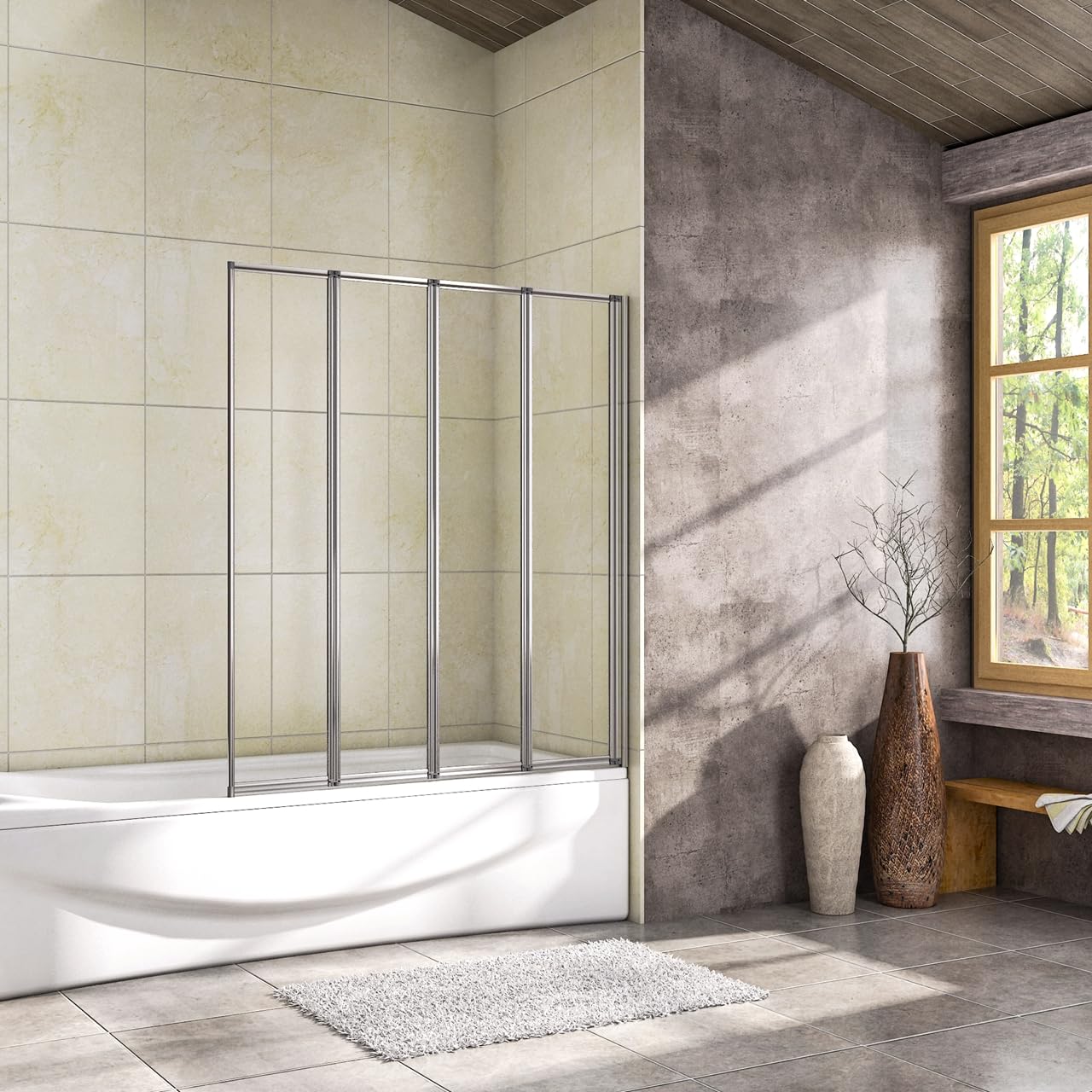 OCEAN ITALY Parete Vasca Doccia 100x140 cm