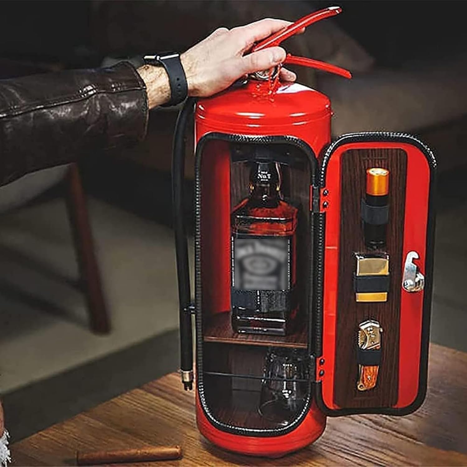 Mini Estintore Minibar per Vigile del Fuoco, Rosso - immagine 1