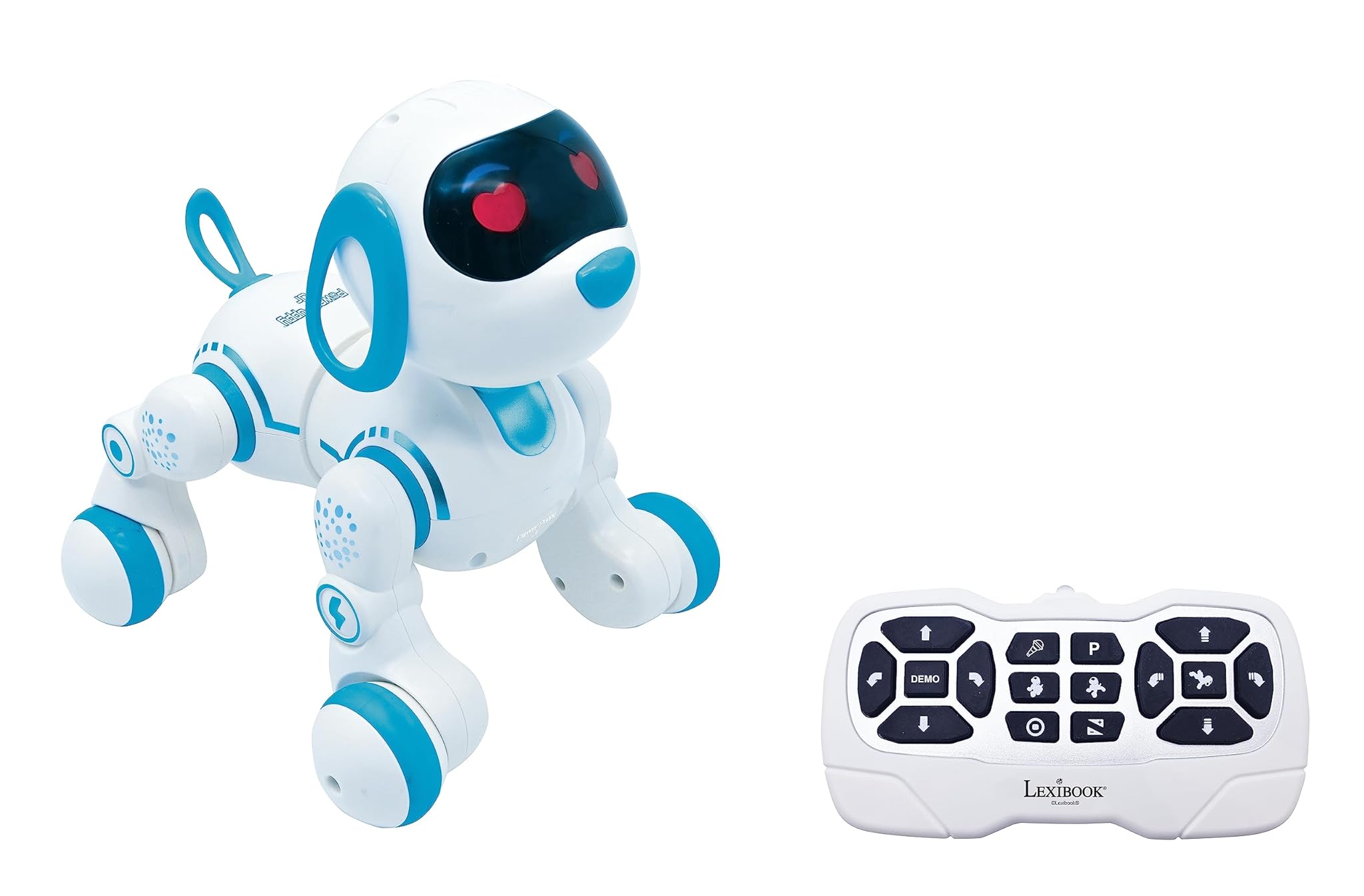 LEXIBOOK Power Puppy Jr - My Little Robot Dog - Cane robot con suoni, musica, effetti luminosi - abbaia e cammina come un vero cane, giocattolo per bambini e bambine - PUP01