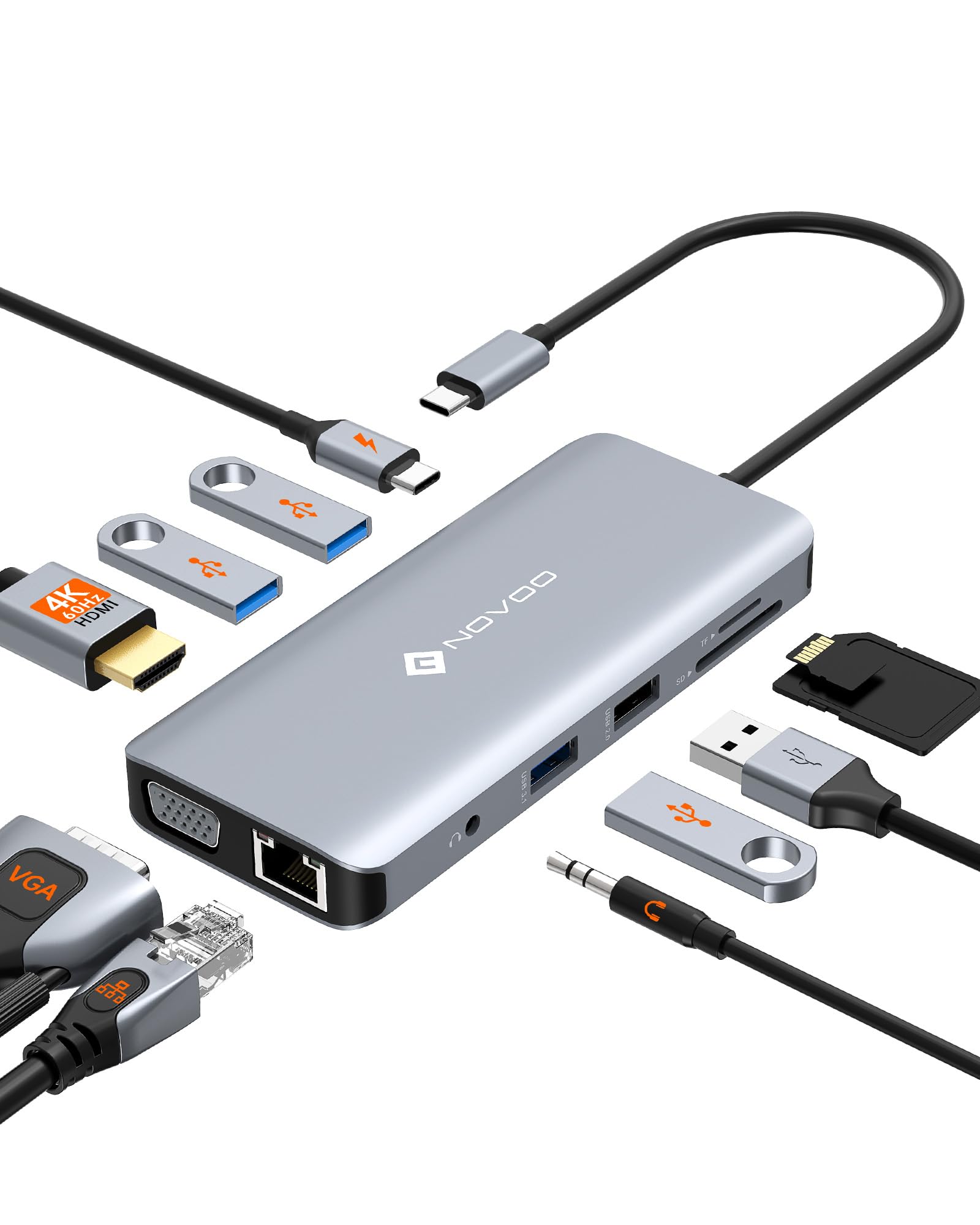 Novoo Docking Station USB-C 11 in 1