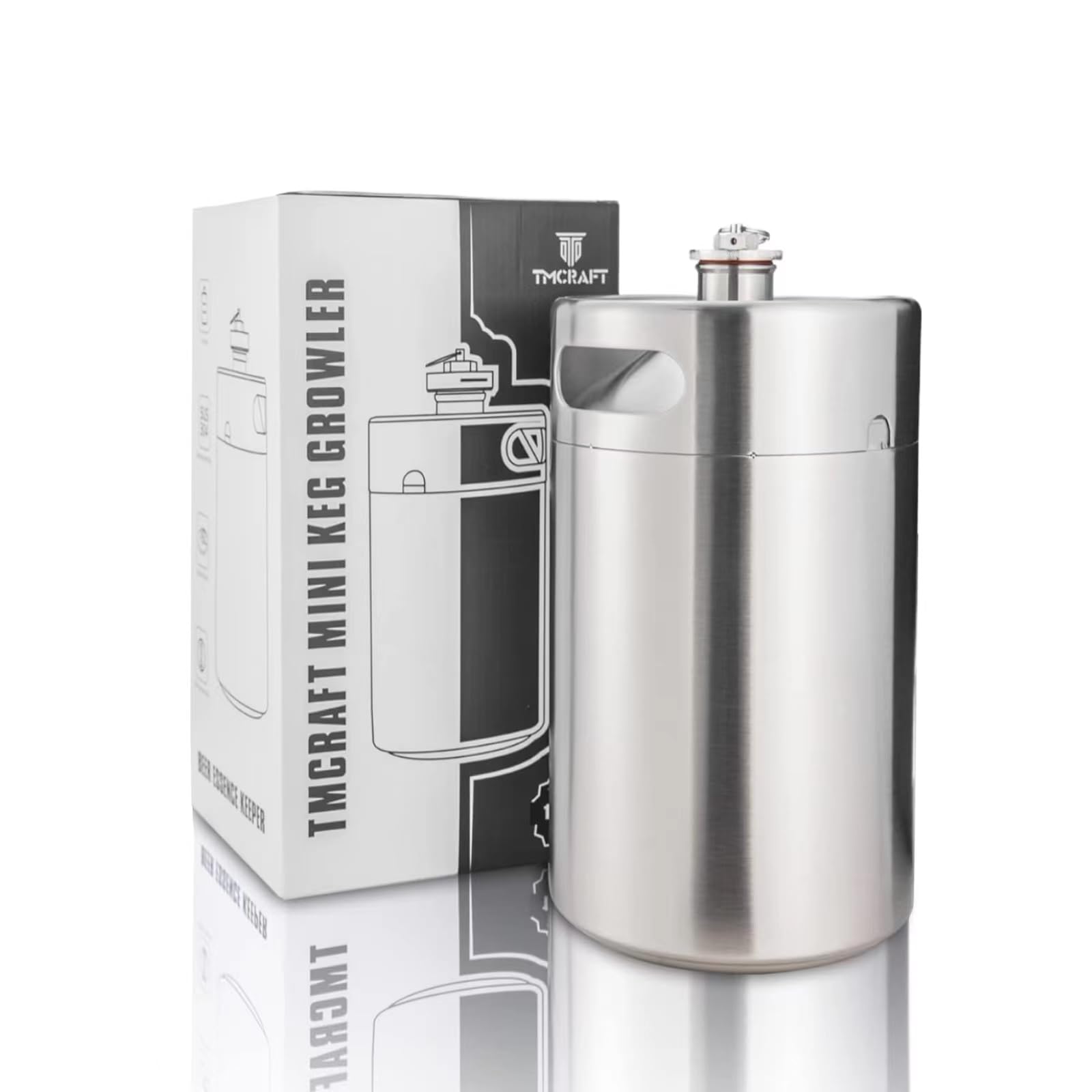 Tmcraft Mini Growler Keg 8 Litri in Acciaio Inox
