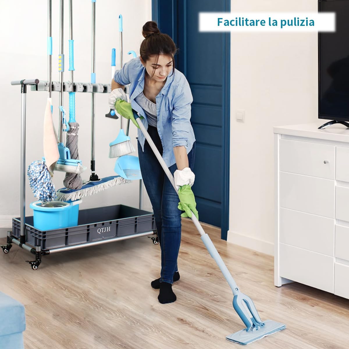 Supporto per Scopa Portascope da Parete - immagine 2