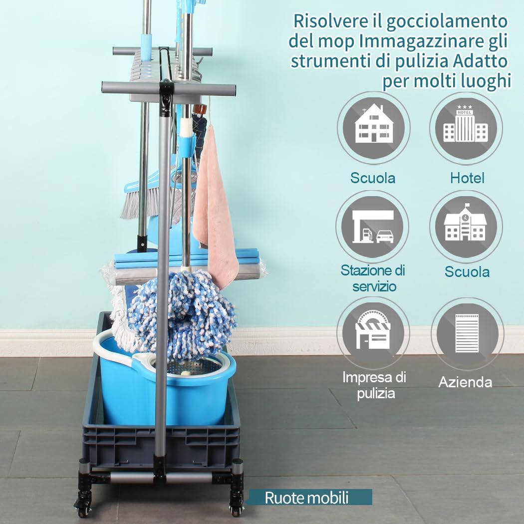 Supporto per Scopa Portascope da Parete - immagine 5