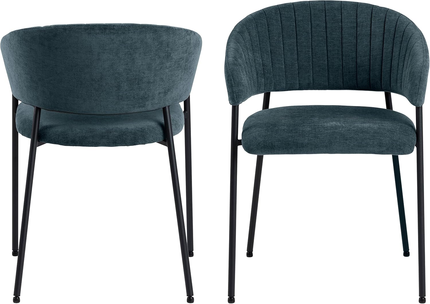 Ac Design Furniture Anna - Set 2 Sedie da Pranzo Blu Scuro - immagine 4