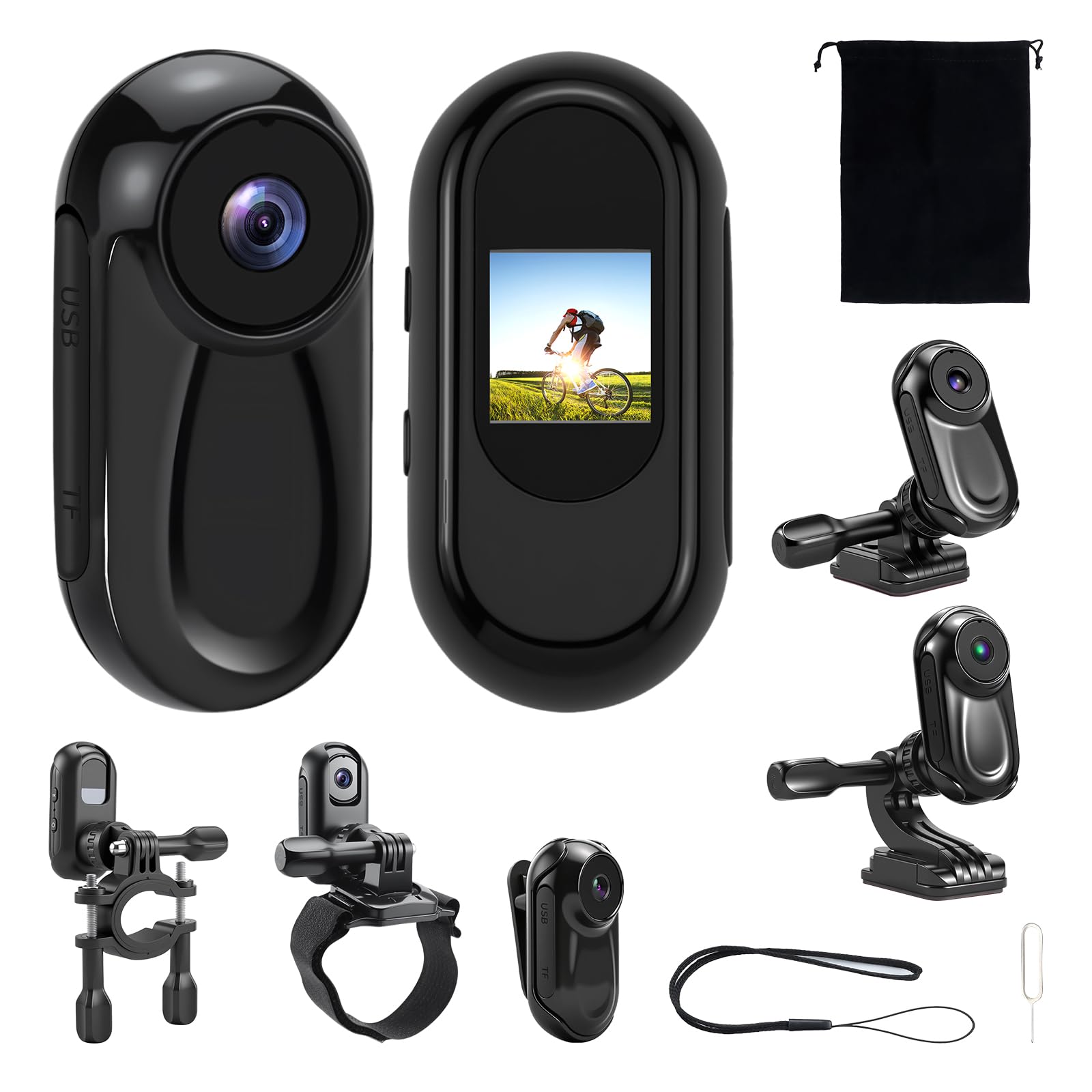 Mini Action Cam 1080P con Visione Notturna 120°