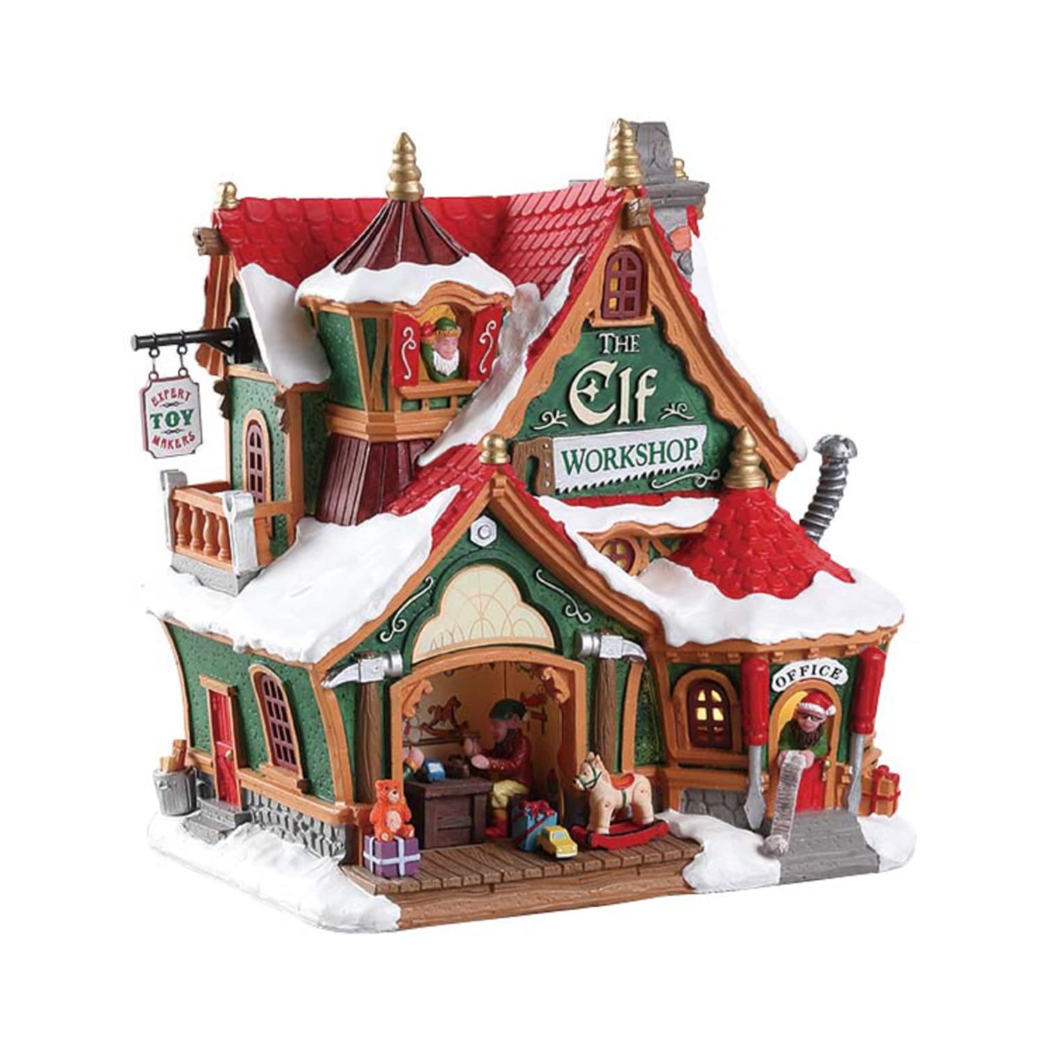 Lemax 75291 Santa's Wonderland Lighted Buildings: The Elf Workshop