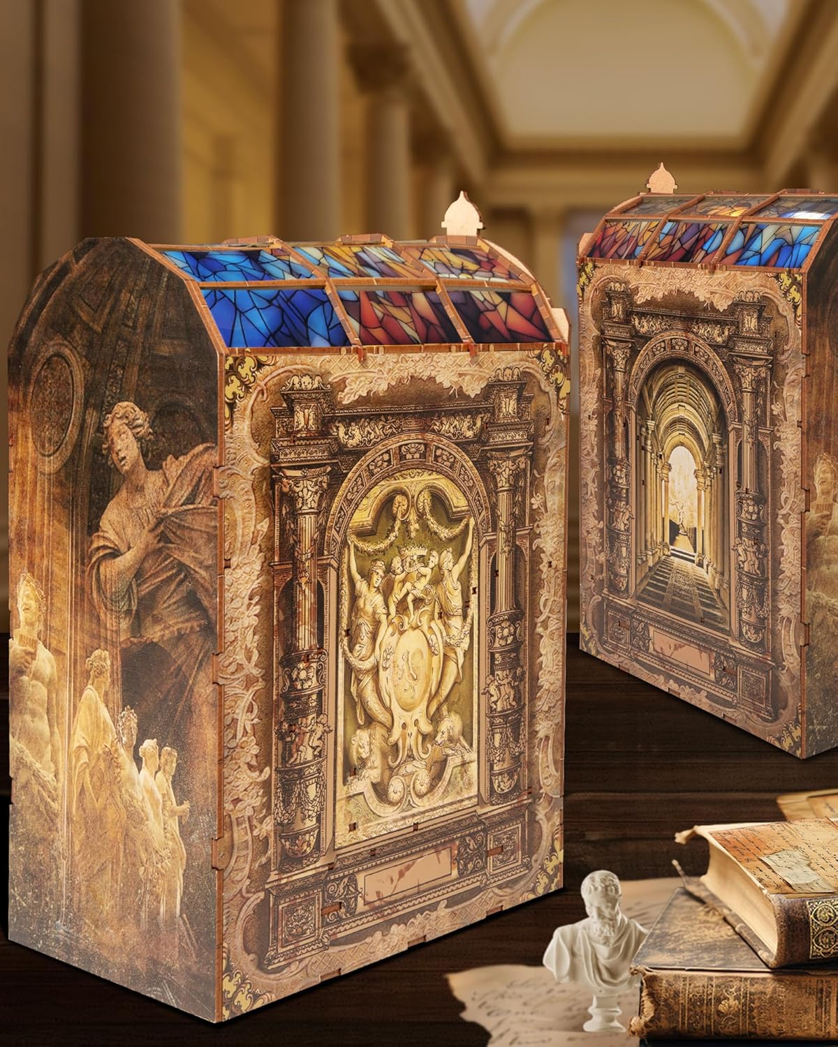 Quanquer Fai da te Book Nook Kit con Luce LED - immagine 6