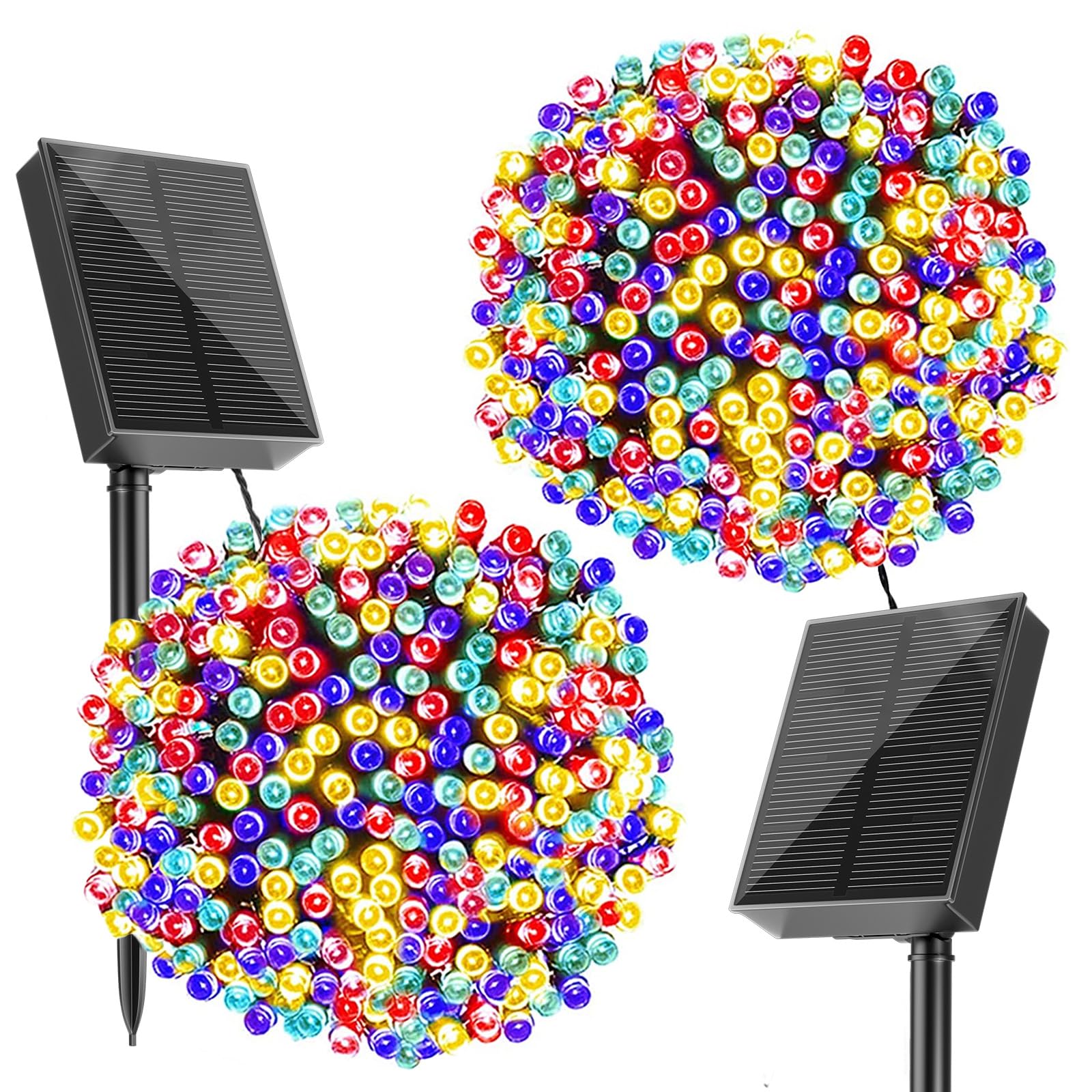 Solarbaby 2 Pezzi Catena di Luci Solari Esterno 20m 200LED