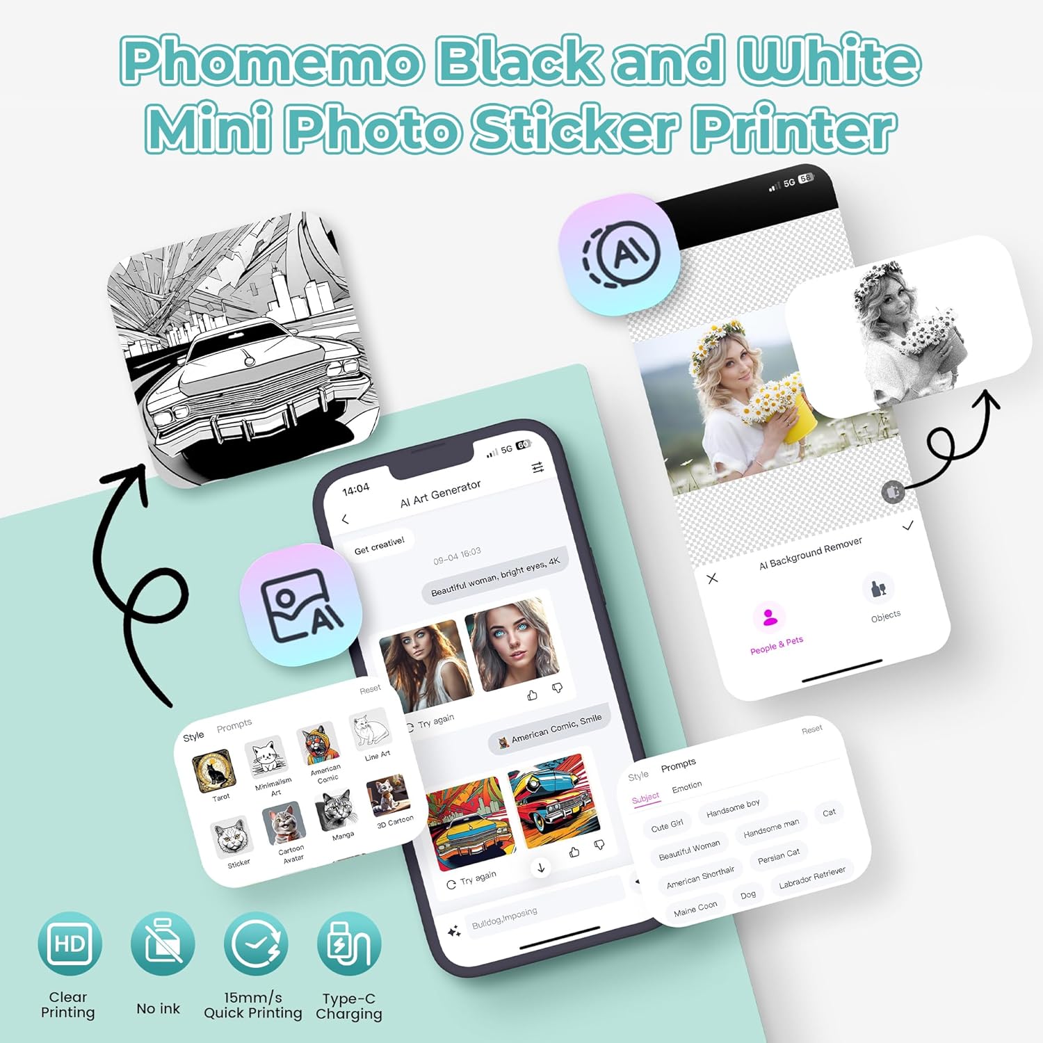 Phomemo T02 Mini Stampante Fotografica Termica - immagine 3