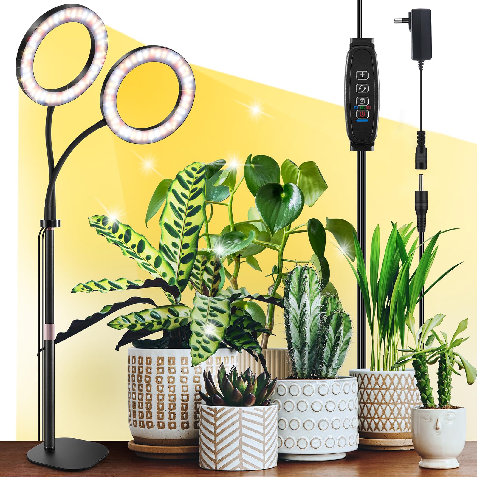 COKOLILA Lampada LED per Piante 2 Teste