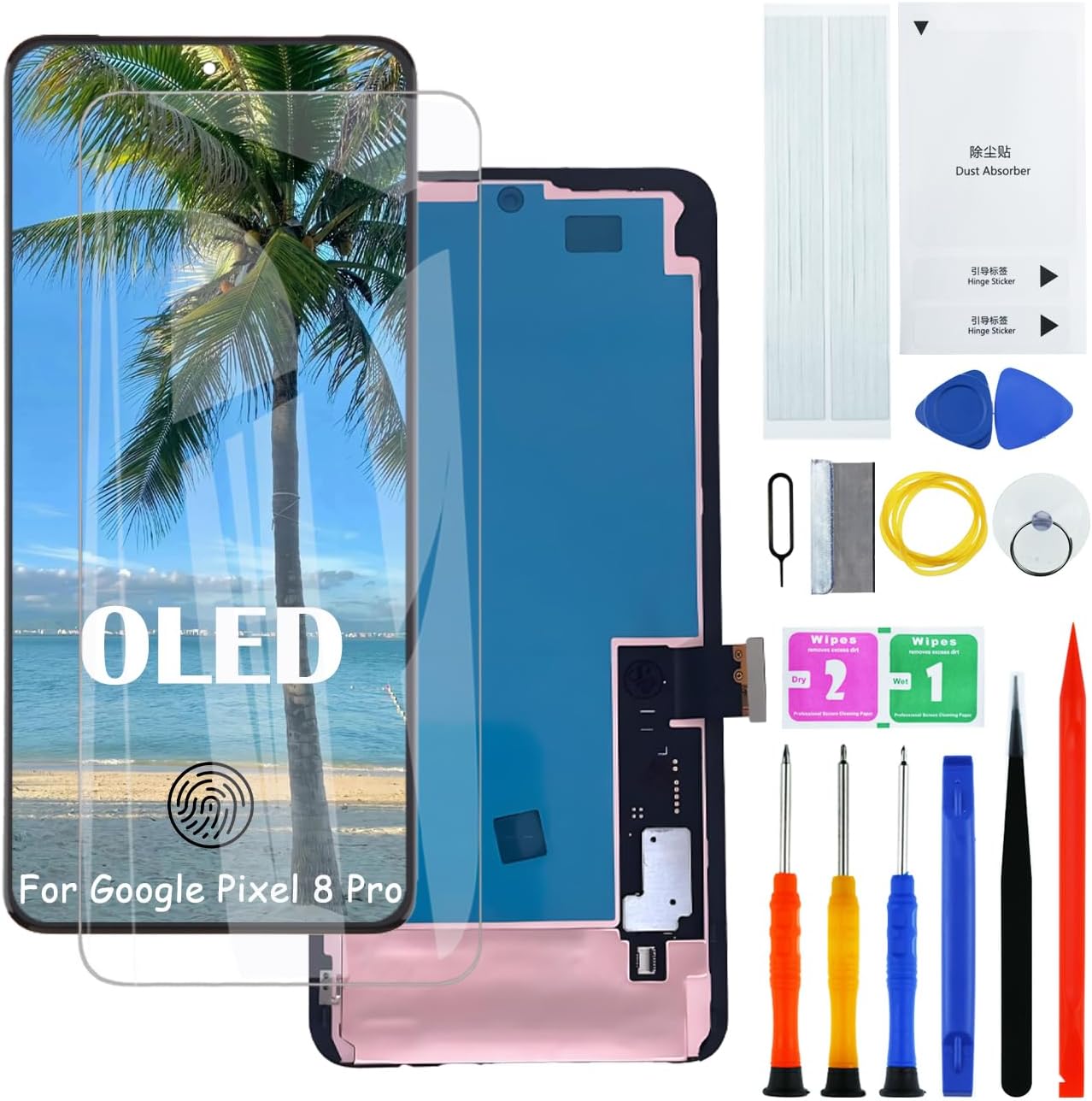 H&LYCYJ Schermo Display OLED per Google Pixel 8 Pro - immagine 1