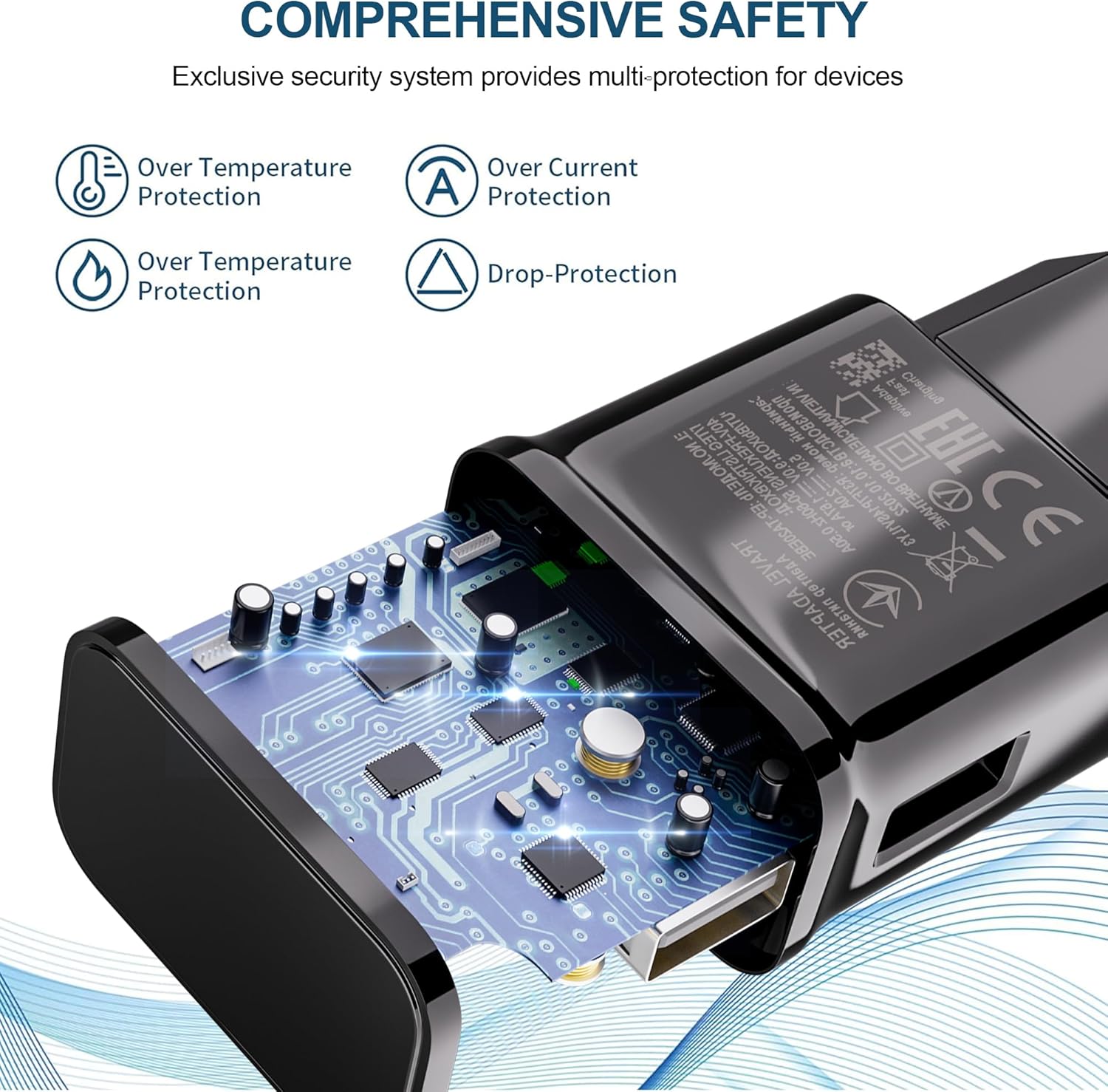 Caricabatterie Rapido per Samsung con Cavo Tipo C 2M - immagine 3