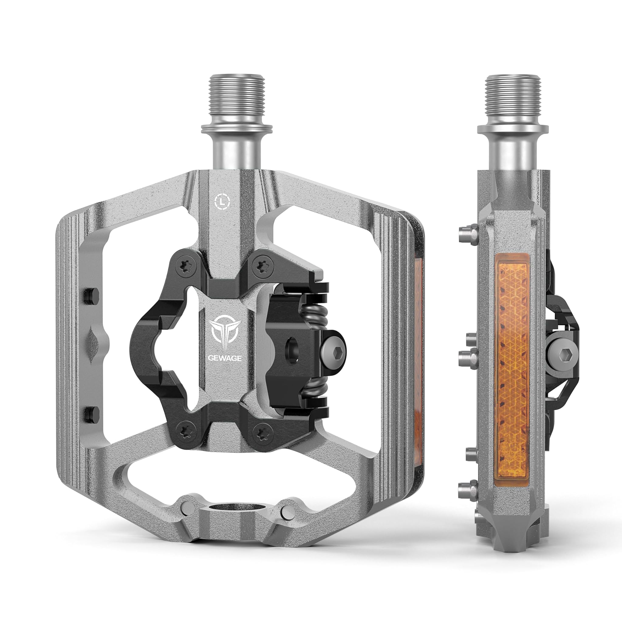 Gewage Pedali Mountain Bike con Riflettore 9/16 Pollici