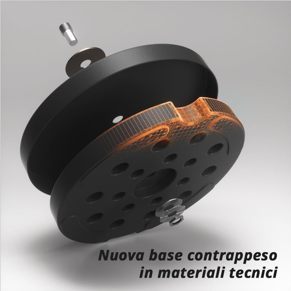 OUSFOT Lampada da Terra Vintage E27 146cm, Nera - immagine 3