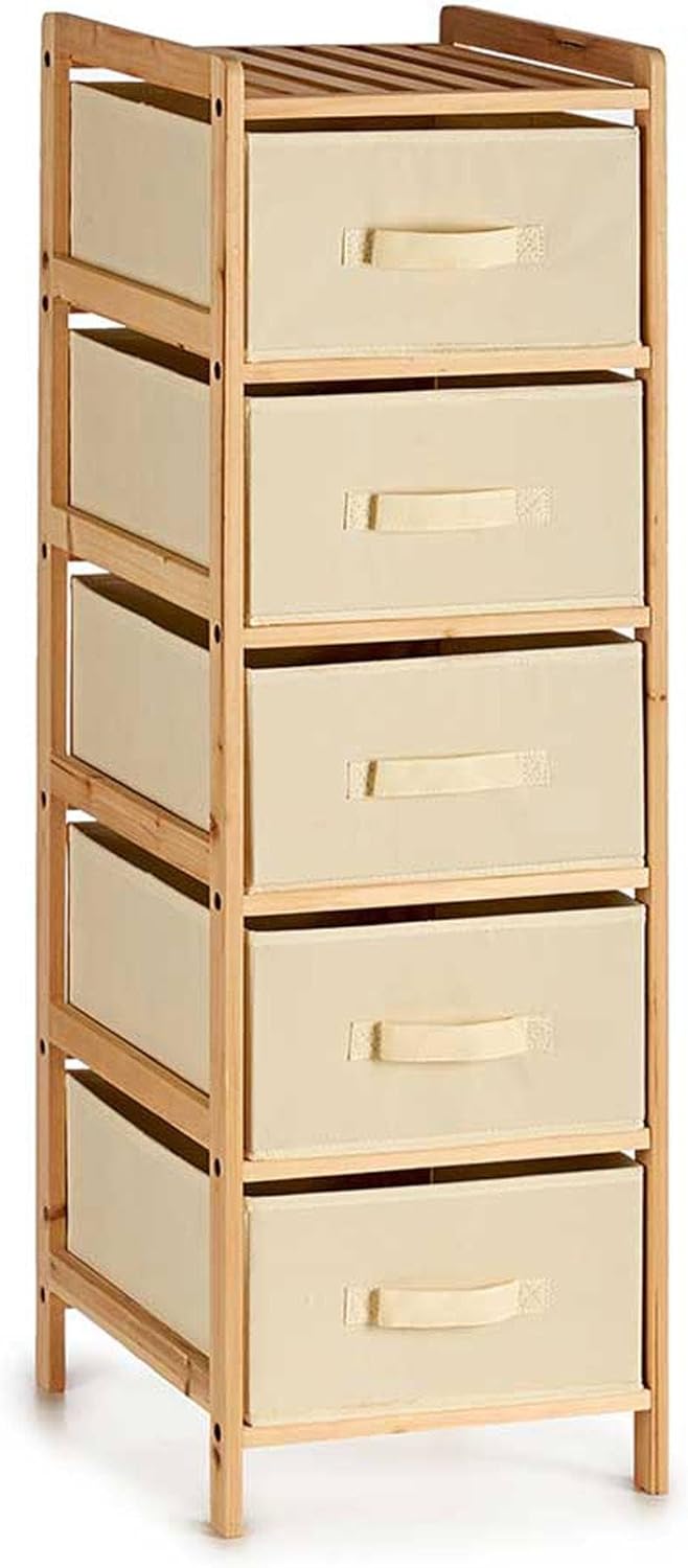 San Ignacio Mobile largo 5 cassetti color crema collezione KIPIT